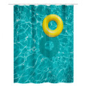 Tenda da doccia Poliestere WALTER 180x200cm Blu Spirella