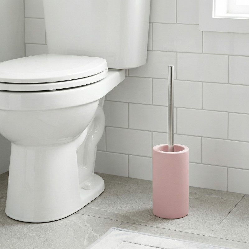 Spirella Toilettenbürste mit Halter Keramik TUBE Pink