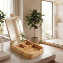 Rectangular Bamboo Mirror & Jewelry Box ALAIS Spirella