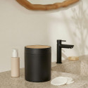 Poubelle à bascule de salle de bain Bambou ALAIS 2,5L Noir Spirella