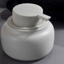 ZAC Seifenspender aus Polyresin – 180 ml, mattes Greige-Finish