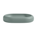Porte-savon ZAC en polyresine – finition vert mate, design moderne