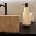 SEIFENSPENDER JOSHUA ECRU MIT PUMPE SCHWARZ