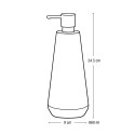 DOSIFICADOR DE JABÓN JOSHUA CRUDO CON BOMBA NEGRA
