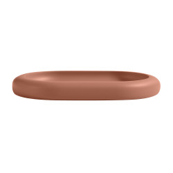 PLATEAU EN POLYRESINE ZAC TERRACOTTA SPIRELLA