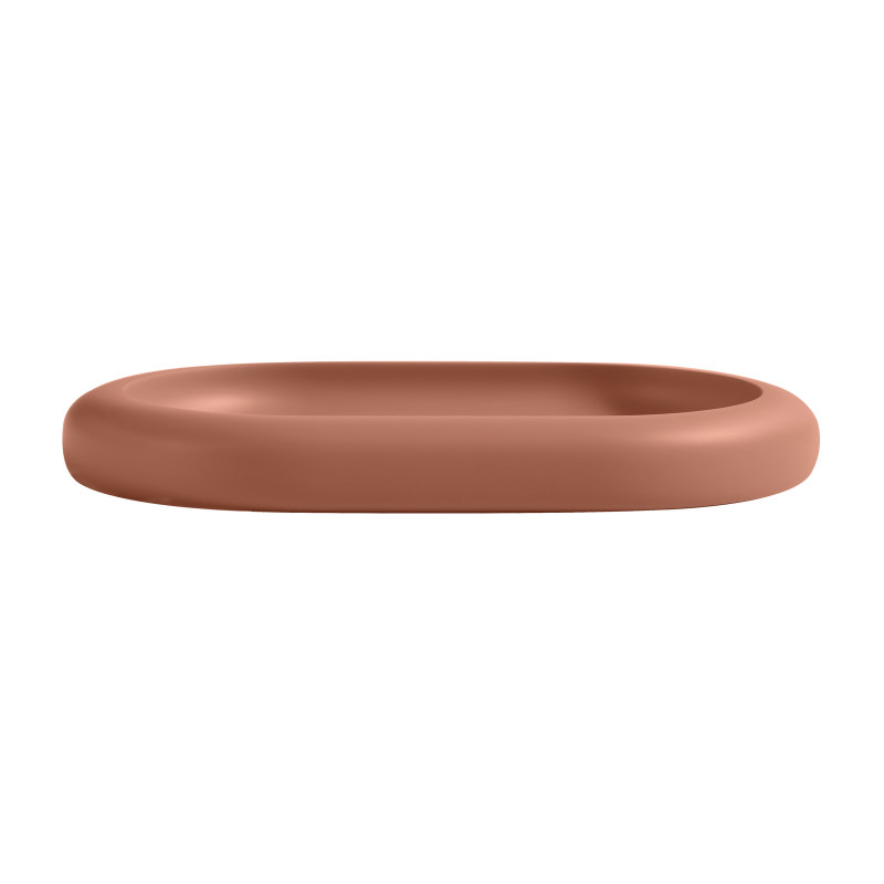 PLATEAU EN POLYRESINE ZAC TERRACOTTA SPIRELLA