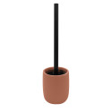 Escobilla de WC ZAC en poliresina – acabado terracotta mate, diseño moderno y minimalista