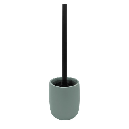 ZAC WC-Bürste aus Polyresin – matte Grün-Oberfläche, modernes und minimalistisches Design