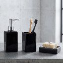 Dispensador de jabón cerámico QUADRO Negro Spirella