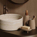 Stoneware tumbler ORGANIC Cappuccino Spirella