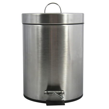 Poubelle à  pédale Inox 3L Inox Satiné MSV
