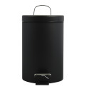 Pedal bin Steel 3L Matt black MSV