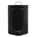 Pedal bin Stainless Steel 5L Black MSV