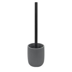 ZAC Toilet Brush in Polyresin – matte charcoal finish, modern and minimalist design