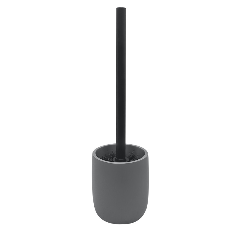 Brosse WC ZAC en polyrésine – finition gris charbon mate, design moderne et minimaliste