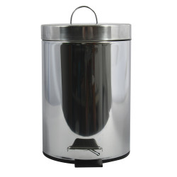 Poubelle à  pédale Inox 5L Miroir MSV
