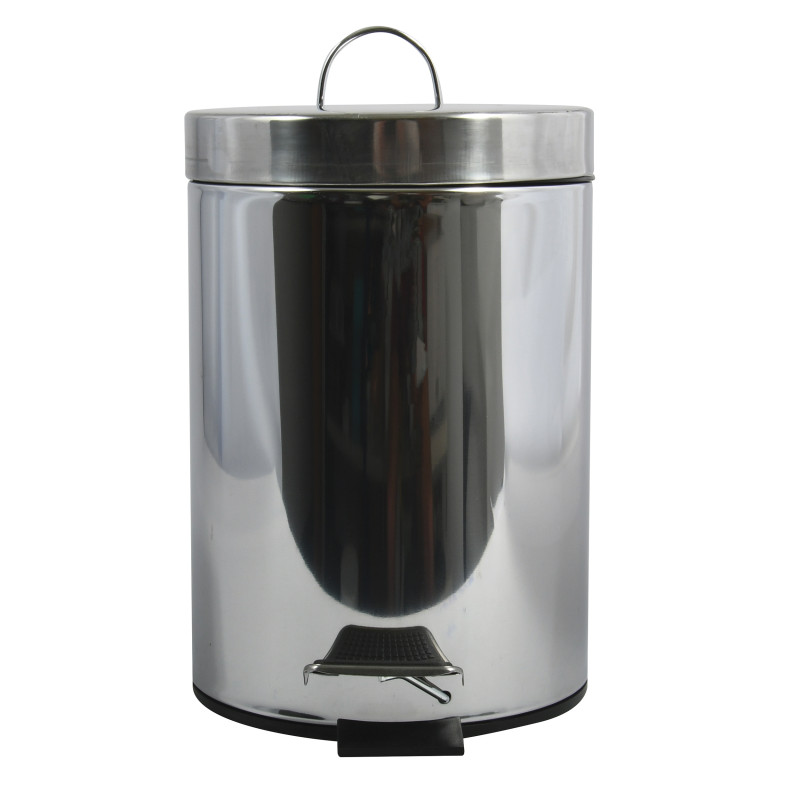 Poubelle à  pédale Inox 5L Miroir MSV