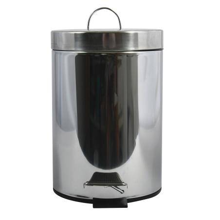 Pattumiera a pedale in acciaio inox 5L Mirror MSV