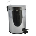 Poubelle à  pédale Inox 5L Miroir MSV