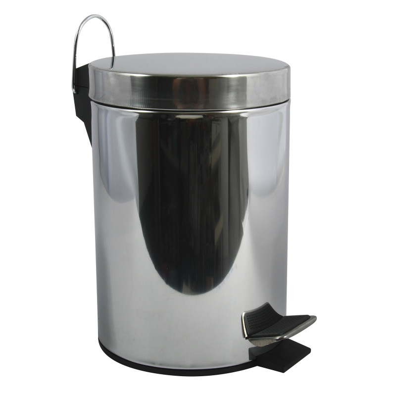 Pattumiera a pedale in acciaio inox 5L Mirror MSV