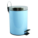 MSV Badezimmer Treteimer Edelstahl 3L Pastellblau