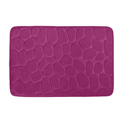 Microfiber bath mat PEBBLE 40x60cm Purple MSV