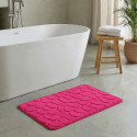 Microfiber bath mat PEBBLE 40x60cm Pink Fuschia MSV