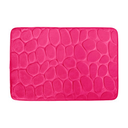 Microfiber bath mat PEBBLE 40x60cm Pink Fuschia MSV