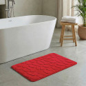 Tapis de bain Microfibre PEBBLE 40x60cm Rouge MSV