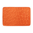 Tapis de bain Microfibre PEBBLE 50x80cm Orange Foncé MSV