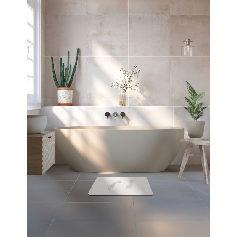 Diatomite bath mat off-white 80 x 50 cm MSV