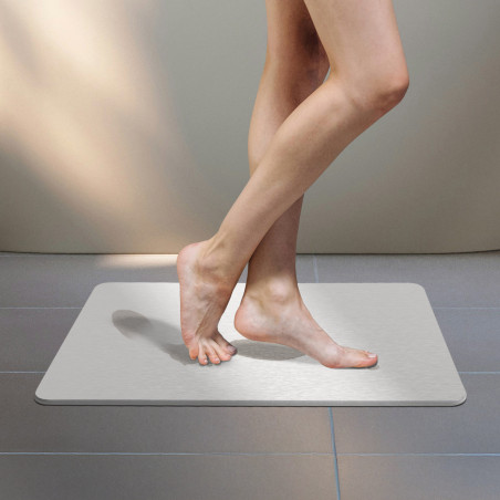 Diatomite bath mat off-white 80 x 50 cm MSV