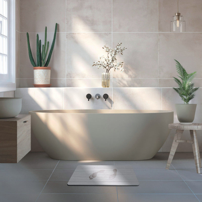Alfombrilla de baño de diatomita SANTINO 80 x 50 cm MSV