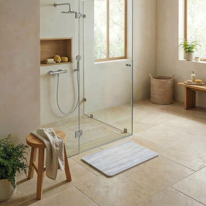 Alfombrilla de baño de diatomita SANTINO 80 x 50 cm MSV