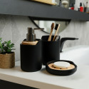Seifenschale Polyresin & Holz SYBELLA Schwarz Spirella