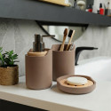 jabonera de poliresina y madera SYBELLA cappuccino Spirella