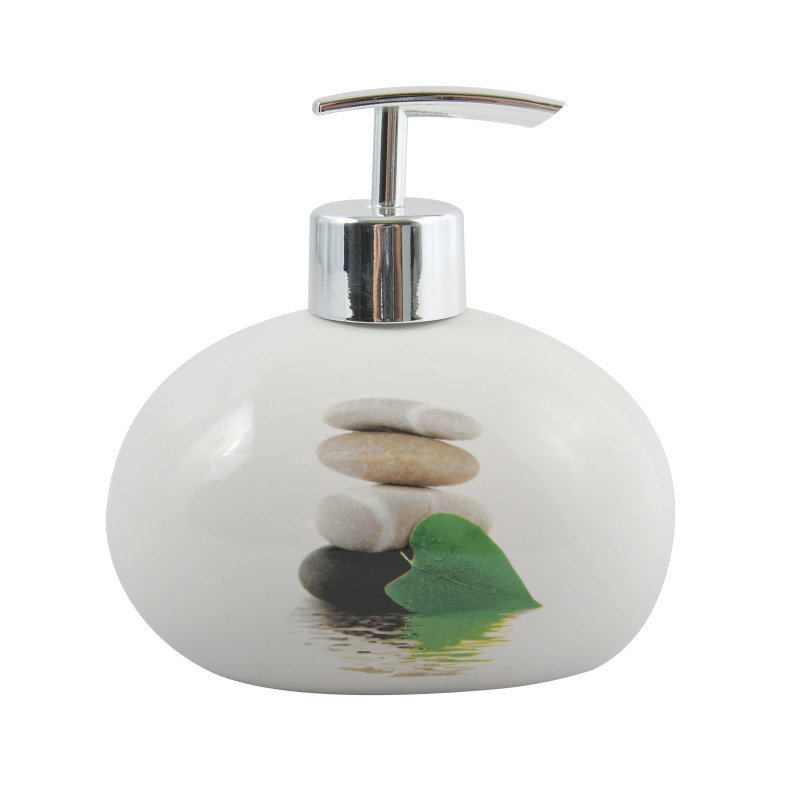 Set de 3 accesorios de baño Cerámica JAVA LINGGA Blanco MSV