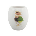 Set de 3 accesorios de baño Cerámica JAVA LINGGA Blanco MSV