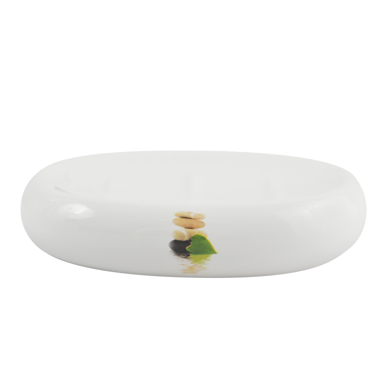 Set de 3 accesorios de baño Cerámica JAVA LINGGA Blanco MSV