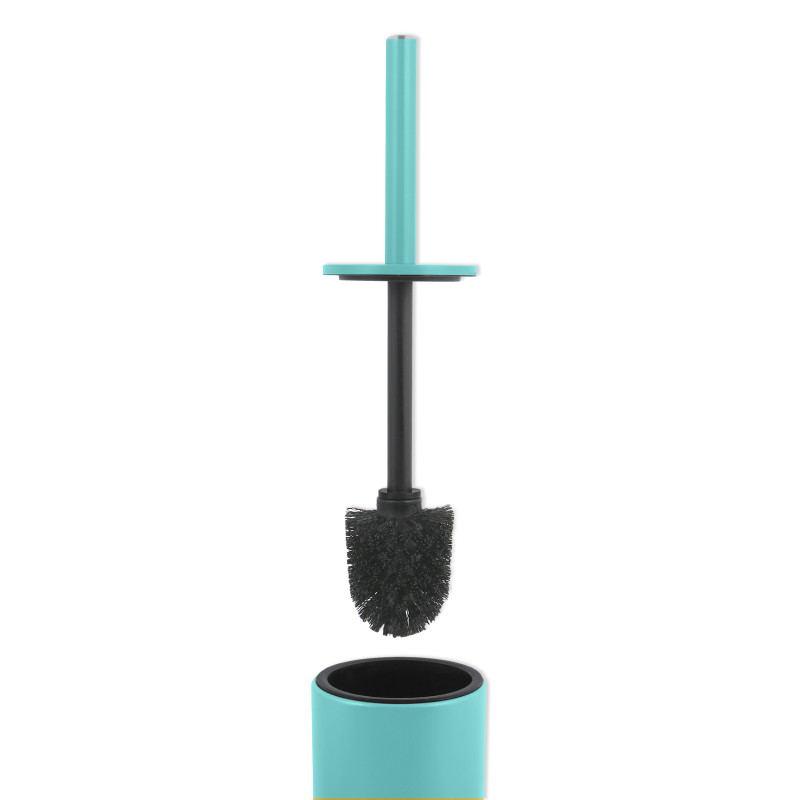 Set Poubelle à  pédale 5L & Brosse Wc AKIRA Turquoise mat Spirella