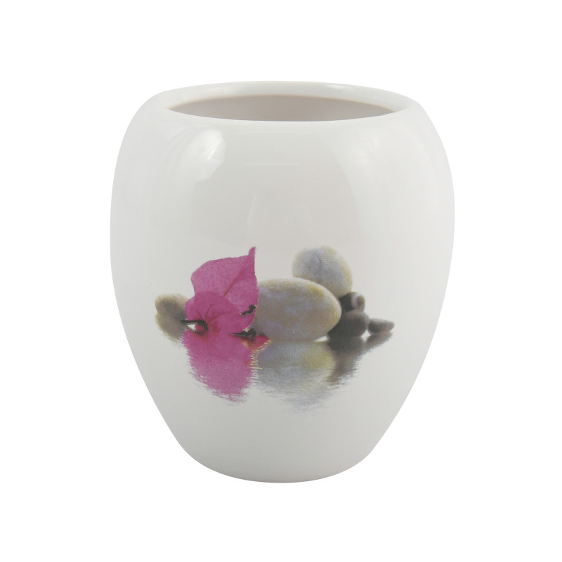 Conjunto de 3 accesorios de baño Cerámica JAVA BORNEO Blanco MSV