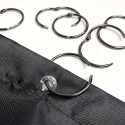 Set of 12 Shower curtain Rings RINGO SMALL Black Titan Spirella