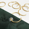 Juego de 12 anillas para cortina de ducha RINGO SMALL Gold Spirella