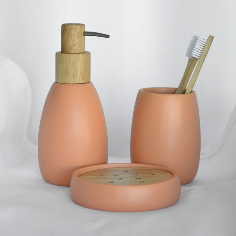 SVEN Pfirsich Polyresin-Becher Spirella