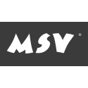 Cesto para la ropa sucia 46L con funda de cojín de acero inoxidable blanco MSV