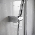 Support mural orientable pour pommeau de douche chromé – Réglable – Olga ABS