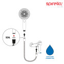 Pommeau de douche en ABS Charlize Blanc Matt Spirella