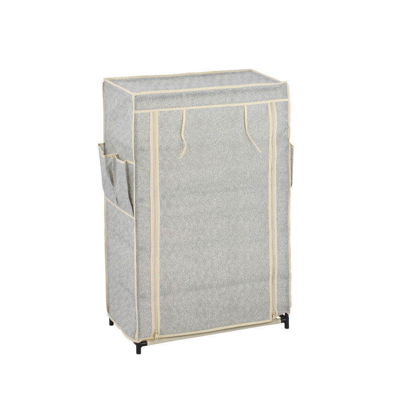 Shoe storage with shelves and pockets Gray MSV