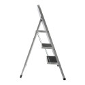 Escabeau 3 Marches pliant & antidérapant Acier Max 150kg (46x71x105cm) MSV