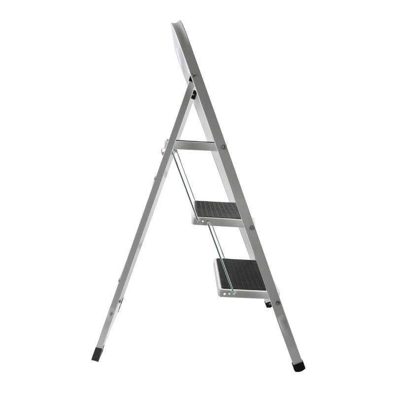 3 Step Folding & Non-Slip Steel Step Stool Max 150kg (46x71x105cm) MSV